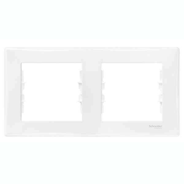 ШЭ Седна Рамка 2-я гориз. SDN5800321 (белый) (25шт/уп)