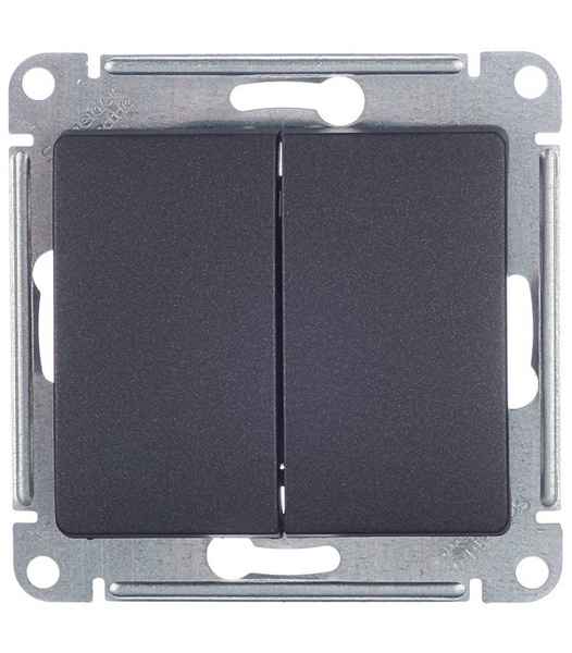 ШЭ Глосса Выкл. 2кл. с/у 10А (антрацит, б/рамки) GSL000751 (20шт/уп)