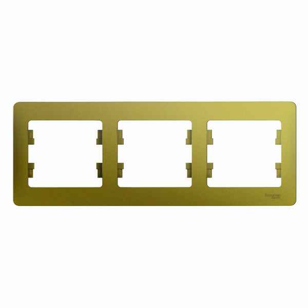 ШЭ Глосса Рамка 3-я гориз. GSL001003 (фисташ) (5шт/уп)