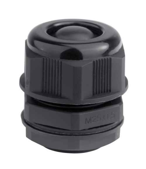 Кабельный ввод ВКС-ПР-M12-6.5-L8 черный IP68 ГОФРОМАТИК