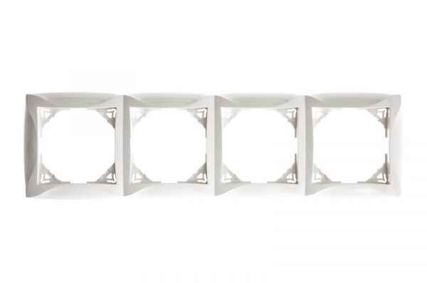 ШЭ Дуэт Рамка 4-я с/у (бел) (15шт/уп) WDE000104