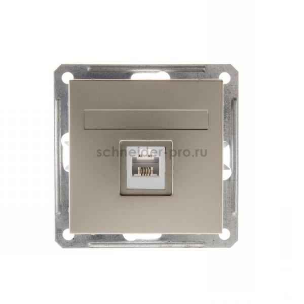 ШЭ 59 Роз. комп. с/у RJ45 кат.5е (шампань, б/рамки)(10шт) RSI-152K5E-4-86