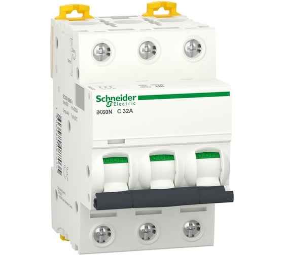 Автоматический выключатель A9K24313 АВТОМАТИЧЕСКИЙ ВЫКЛЮЧАТЕЛЬ iK60 3П 13A C Schneider