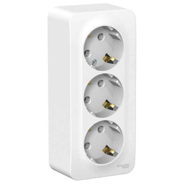 ШЭ БЛАНКА Роз. 3-ая о/у, з/к б/шт 16А  (белый, изол. пл.) (5шт) BLNRA010311