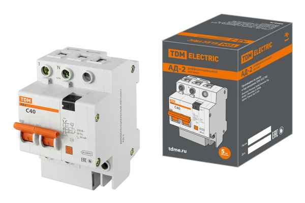 Авт.диф. 2п 40А 30мА  АД- 2 TDM