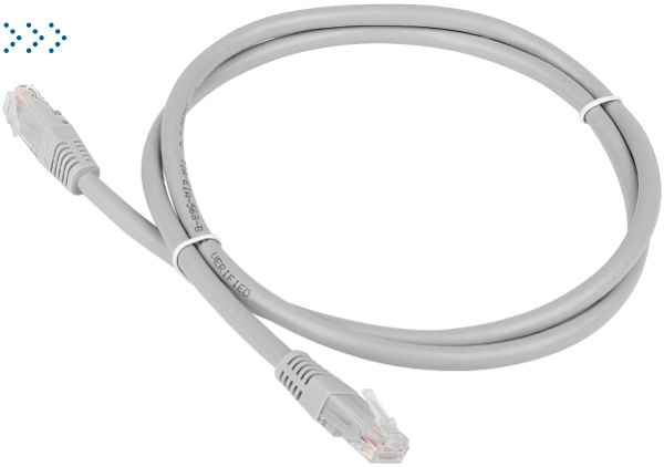 Патч-корд TWT FTP кат.5e, с заливными колпачками, 2.0 м, серый