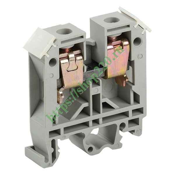 Клеммник ЗНИ-100А 16мм2 (JXB100А) серый  ИЭК