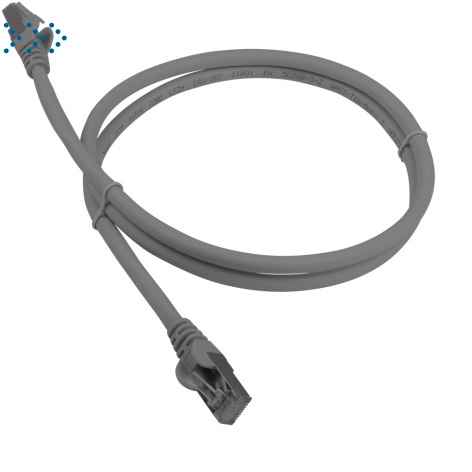 Патч-корд LANMASTER LSZH SFTP кат.6A, 0.5 м, серый