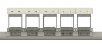 Нож, консоль и прижимное с сборе