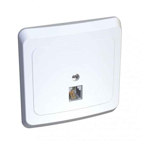 ШЭ xит Роз. с/у телеф. RJ11 (белый)(120шт) RT-4S3-B