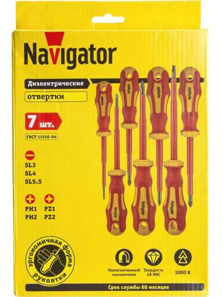 Инстр. Набор отверток NHT-Оtd01-H7 (диэлектрич, 7 шт) Navigator 82354