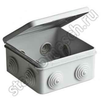Коробка расп. о/п 100x100x50  IP54 8вводов с крыш. Navigator (КР2604) 93 248