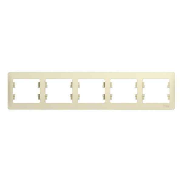 ШЭ Глосса Рамка 5-я гориз. GSL000205 (беж.) (5шт/уп)