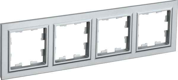 ИЭК Брайт Рамка  4-я РУ-4-БрС сталь IEK