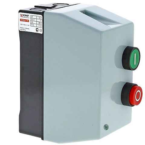 Контактор  9А 400В/АС3 в оболочке IP65 КМЭ с РТЭ Ir-1,6-2,5А и индик. EKF PROxima