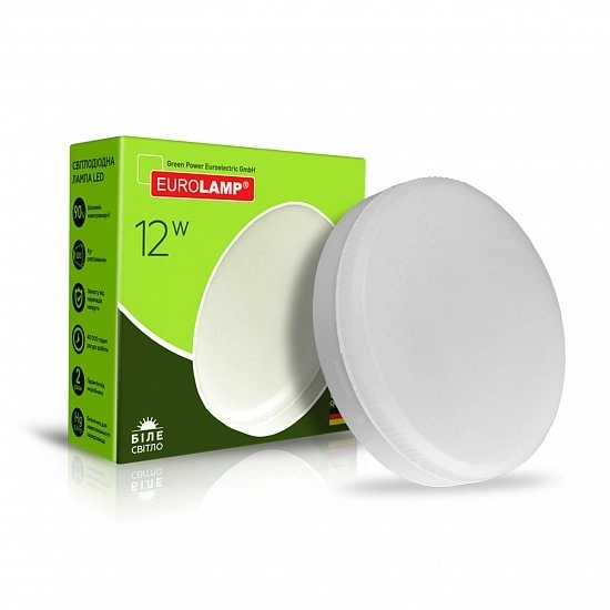 Лампа ЛЕД  GX53 12W 4000K GLDEN-GX53-B-12-230-GX53-4000 General 661460