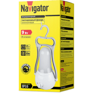Фонарь кемпинг.45LED NPT-CA10-ACCU Кемпинг, 500лм, диммер, АКБ 1.8А/ч Navigator 94 982