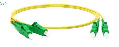 Патч-корд оптический TWT, PVC, дуплексный, LC/APC-LC/APC, SM OS2, 3.0 м