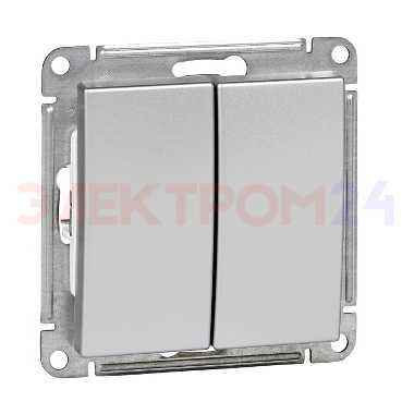 ШЭ 59 Выкл. 2кл. с/у с инд. 16А (ч. барxат, б/рамки)(10шт) VS516-251-6-86