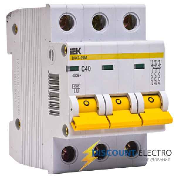 Автомат  3п 20А (C) (ВА 47- 29М) ИЭК GENERICA