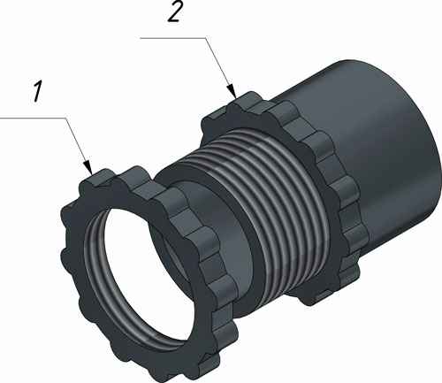Муфта вводная пластиковая МВпнг-10 ГОФРОМАТИК