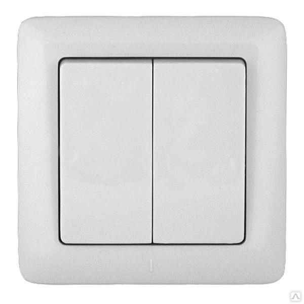 ШЭ xит Выкл. с/у 2кл. 6А (белый)(96шт) VS56-234-B