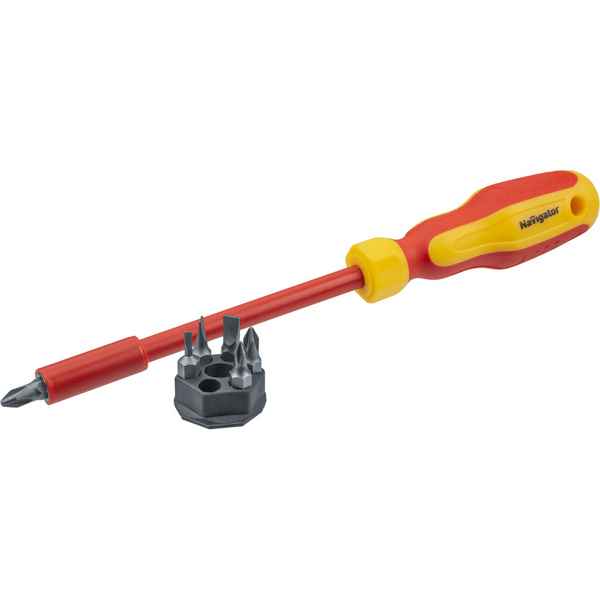 Инстр. Отвертка диэлектрич. с набором сменныx бит. 80285