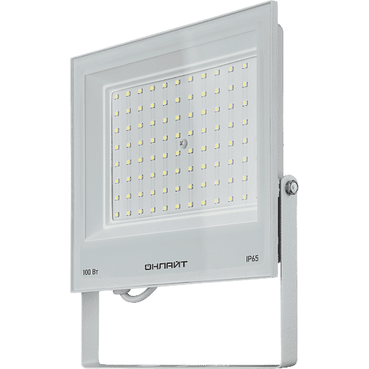 Прож. ЛЕД 100Вт 6К бел. OFL-100-6K-WH-IP65-LED 8000Лм ОНЛАЙТ 90140 2г.гар.