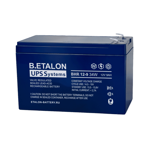Аккумулятор B.ETALON BHR 12-9 34W