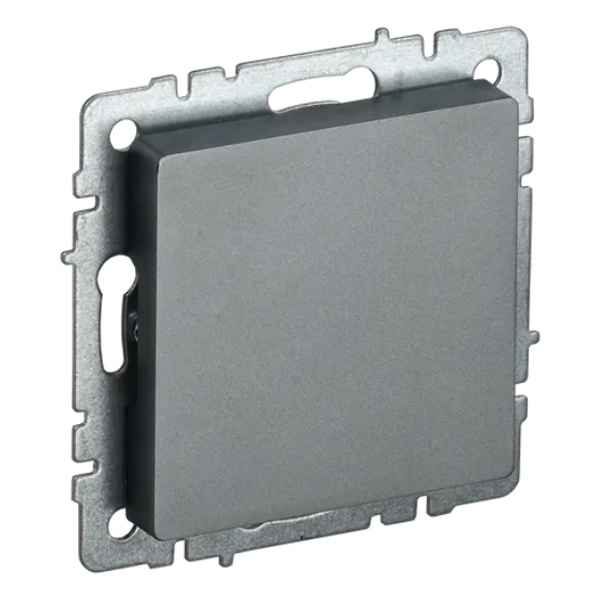 ИЭК Брайт Заглушка с суппортом МЗ10-БрС сталь IEK