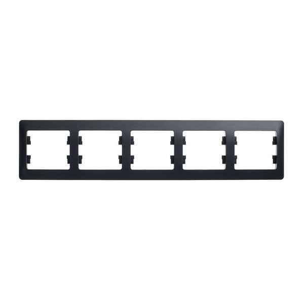 ШЭ Глосса Рамка 5-я гориз. GSL000705 (антрацит) (5шт/уп)