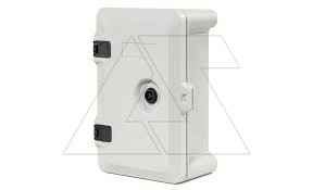 Щит навесной 400x200x120мм (ВxШxГ) из композитного (SMC) материала без монт. панели, с окнами под счетчик и выкл., IP65