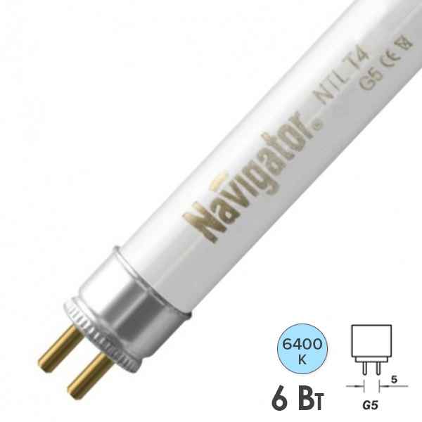 Лампа люм.  6W G5 Т5 NTL-T5-06-860-G5  Navigator 94 117