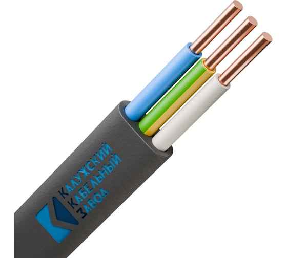 Кабель ВВГ 3x1,5 (ППГ-Пнг (А)-HF 3x1,5), ККЗ, РФ