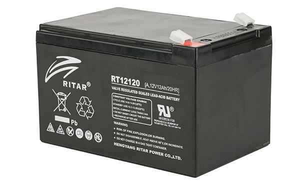 Батарея аккумуляторная Ritar RT12120A, F2, 12V/12Ah, 95(101)x151x98 HxLxW, 3.15kg, 6-8 лет