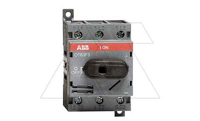 1SCA105332R1001 Выкл. нагрузки OT63F3, 63A 3P 3M рукоятка спереди