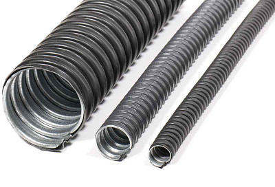 Металлорукав в ПВХ изоляции Р3-ЦП нг LS  16  (50 м/уп.) ГОФРОМАТИК