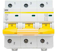 Автомат (ВА 47-100) 3п  50А (C) ИЭК