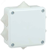 Коробка распаячная КМ о/п 100x100x45мм IP44 6 вводов белая IEK