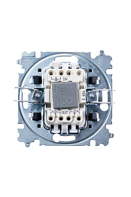 ШЭ Глосса Перекл. перекрестный 1кл. с/у (антрацит, б/рамки) GSL000771 (20шт/уп)