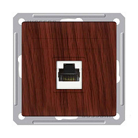 ШЭ 59 Роз. телеф.двойная  с/у RJ11 (мореный дуб, б/рамки)(10шт) RSI-251TT-9-86