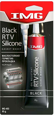 Герметик силиконовый маслостойкий RENZ 6585  нейтральный черный   85г