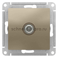 ШЭ Атлас Роз.TV оконечная 1DB, (б/рамки, шампань) ATN000591 (10шт/уп)