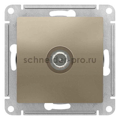 ШЭ Атлас Роз.TV оконечная 1DB, (б/рамки, шампань) ATN000591 (10шт/уп)