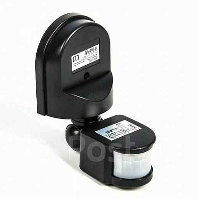 Датчик движ.ДД 008 черн. ИК макс.нагр.1200Вт, угол обз.180гр., даль.12м, NS-IRM04-BL Navigator 71966