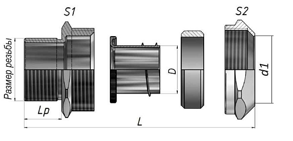 МВВ-ЛР-М32-МР32  IP67 ГОФРОМАТИК