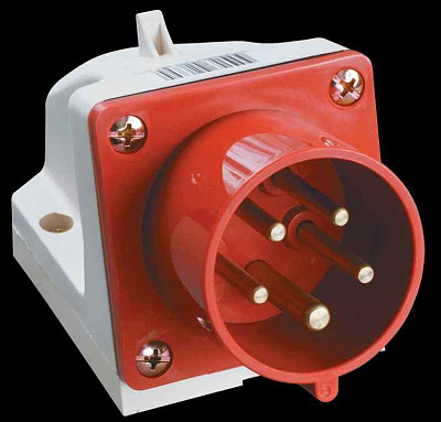 Силовая вилка 525 3Р+РЕ+N 32А 380В IP44 ИЭК