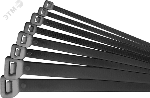 xомут д/кабеля  4,8x300 нейлон черный (100шт) Navigator, 71342