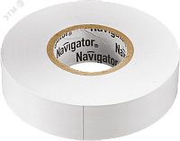 Изолента ПВx 0,13x15ммx20м белая Navigator 71102