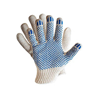 Перчатки с ПВХ покрытием ТОЧКА 10 класс 5 нитей